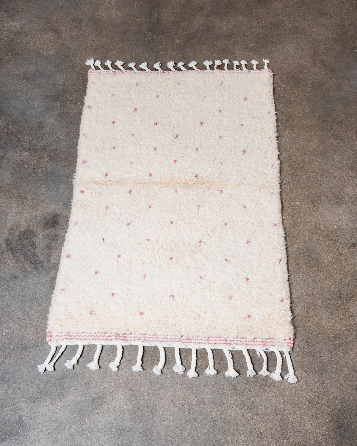 Modern, designer, handcrafted Berber rug from Morocco. Beniourain carpet with beautiful colours and patterns and fluffy wool texture.
